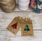 Personalized Merry Christmas Holiday Gift tags - Personalize tags - Kraft and Buffalo Plaid - Set of 20 product 1